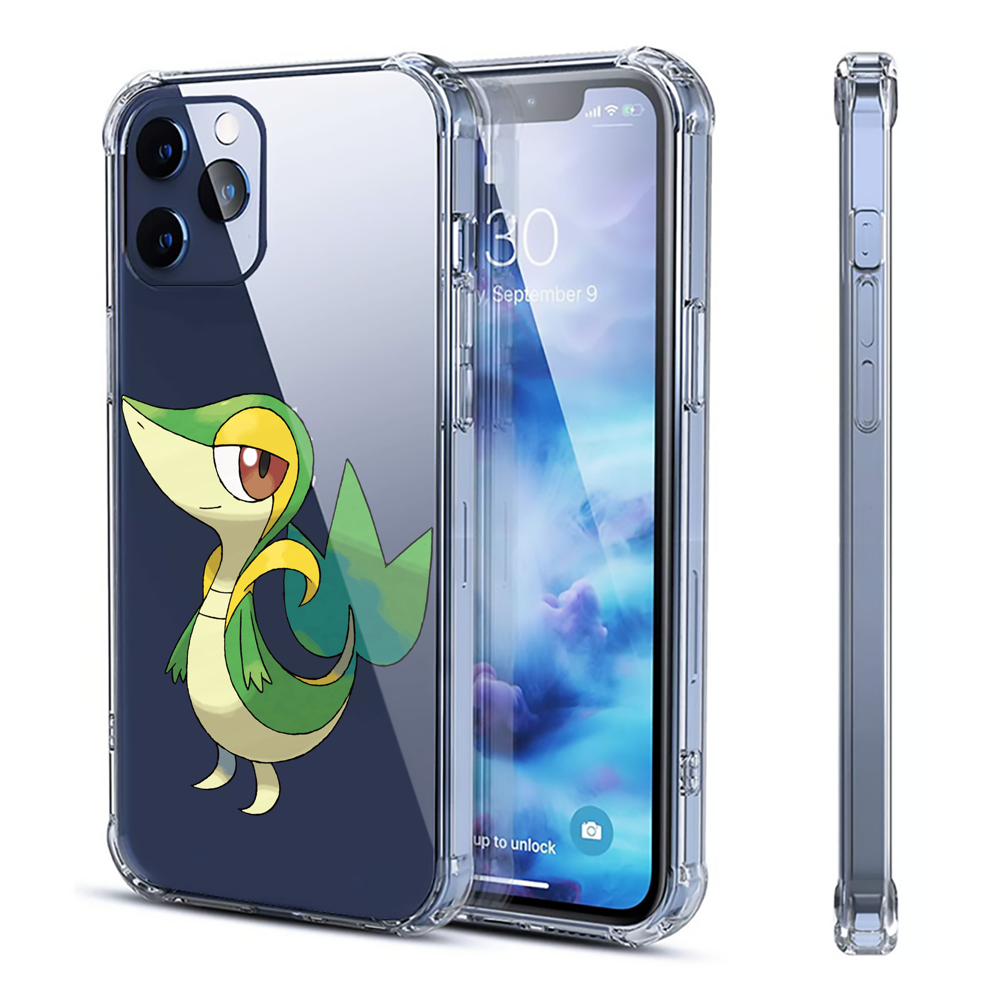 （画像用） ポケットモンスター Pokémon 【iPhone 12シリーズ対応】透明スマホケース（クリアソフトケース）